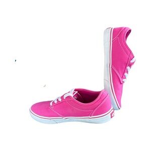 Vans Pink Canvas Board Shoes 6